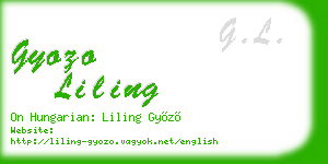 gyozo liling business card